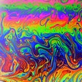 Vivid, colorful, fluid psychedelic abstract