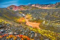 Beautiful colorful volcanic mountains Landmannalaugar in Iceland