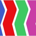 Beautiful colorful zigzagged lines with great patterns Royalty Free Stock Photo