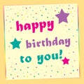 Happy Birthday to you greeting image