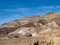 Beautiful Colors of Artist`s Palete mountains in Death Valley National Park.