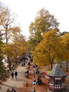 Beautiful colors of autumn in the park ideal for relaxing Royalty Free Stock Photo