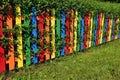 Beautiful colors of wood fence