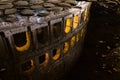 Beautiful Colosseum Rome Italy Reflection Water Night Lights Royalty Free Stock Photo