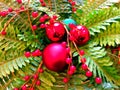 Beautiful and colourful Christmas ornaments decorations Royalty Free Stock Photo