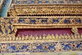 Elements and details of Thai temples decoration