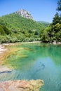 Beautiful colourof Neretva river in Bosnian Royalty Free Stock Photo