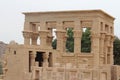 The beautiful 14 columned Trajan kiosk in Aswan in Egypt