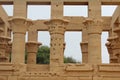 The beautiful 14 columned Trajan kiosk in Aswan in Egypt