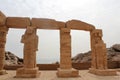 The beautiful columns of per Ptah temple on Kalabsha island in Aswan