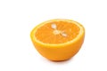 Beautiful common orange isolated on white background, clipping path, cut out, close up Royalty Free Stock Photo