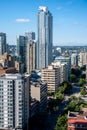 Beautiful condominium towers in downtown Vancouver Royalty Free Stock Photo