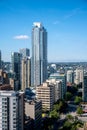 Beautiful condominium towers in downtown Vancouver Royalty Free Stock Photo