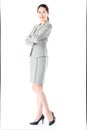 Beautiful confident asian business woman cross arm standing Royalty Free Stock Photo