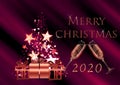 Merry christmas background. Beautiful congratulation card