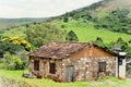 Beautiful contrast of unfinished house and AndrelÃ¢ndia city hill