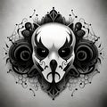Cool skull art with lots of detail - ai generated image