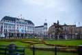 Beautiful Copenhagen City in Denmark with Park and Central Station