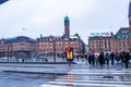 Beautiful Copenhagen City in Denmark with Park and Central Station