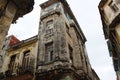 Beautiful corner of the old house in the historic centre of Havana, Cuba Royalty Free Stock Photo