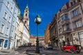 Beautiful corner at the old town of Prague in a beautiful early spring day