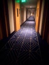 Beautiful corridor in an Indian luxury hotel