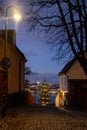 Beautiful cosy Christmas time evening in Stockholm