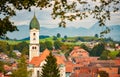 Beautiful and cosy small Bavarian village in Germany, Europe.