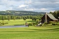 Beautiful country home with lawn