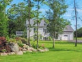 A beautiful country home in rural Quebec, Canada. Royalty Free Stock Photo