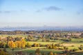 Beautiful country landscape view with autumn colors Royalty Free Stock Photo