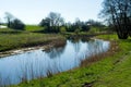 Beautiful countryside riversummer landscape Royalty Free Stock Photo