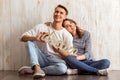 Beautiful couple at home Royalty Free Stock Photo