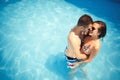 Beautiful couple in love enjoying summer resort Royalty Free Stock Photo