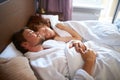 Beautiful couple sleep at home Royalty Free Stock Photo