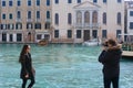 Beautiful couple in Venice, Italy Royalty Free Stock Photo