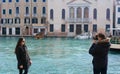 Beautiful couple in Venice, Italy Royalty Free Stock Photo