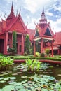 Beautiful courtyard and exterior of the National Museum of Cambodia