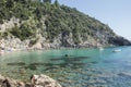 Beautiful cove of blue and green water, Italy Royalty Free Stock Photo