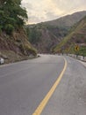 Beautiful Cover Road in the North Of Pakistan