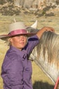 Beautiful Cowgirl With Horse Royalty Free Stock Photo