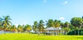 Beautiful Crandon Park Beach in Key Biscayne in Miami Royalty Free Stock Photo