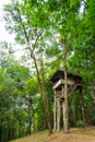 Beautiful creative handmade tree house Royalty Free Stock Photo