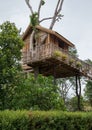 Beautiful creative handmade tree house Royalty Free Stock Photo