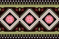 Beautiful creative motif geometric floral ethnic traditional seamless pattern. Royalty Free Stock Photo