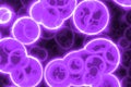 beautiful creative purple many bio living cells digitally drawn texture or background illustration