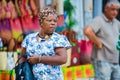 Beautiful Creole Women in the traditional dress on the Guadeloupe street