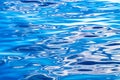 Beautiful crincled reflections on bright blue sea water with different shades. Abstract water background Royalty Free Stock Photo