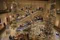 Beautiful Cristmas decorations at the department store Le Bon Marche Rive Gauche in Paris Royalty Free Stock Photo