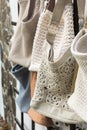 Beautiful crocheted hand made handbags